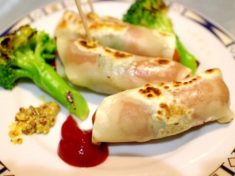 【超簡単 おつまみ】セージ香るソーセージ包み